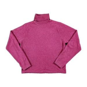 LL Bean Cashmere Turtleneck Sweater Womens Sz Medium Classic 90s Retro Preppy - Picture 1 of 8