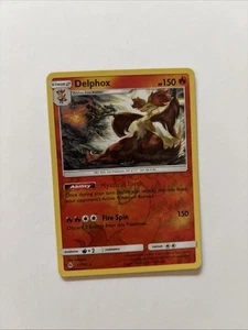 Delphox 17/131 Rev Reverse Holo SM Forbidden Light Pokemon NM - Picture 1 of 2
