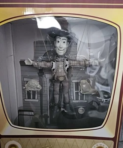 Rare Disney Toy Story Woody Marionette Puppet Black and White - Picture 1 of 4