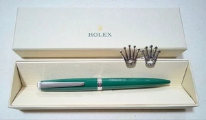 Rolex Grün Kugelschreiber und Manschettenknöpfe Set Nagelneu und unbenutzt aus Japan - Bild 1 von 5