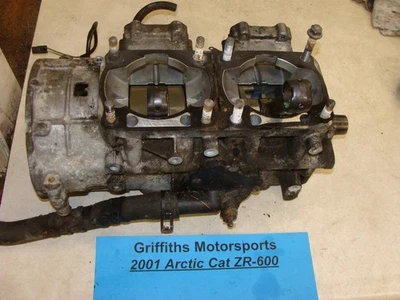 Arctic Cat ZR600 2001 fabricante de equipos originales cárter cigüeñal cigüeñal conjunto de cajas motor  Foto 1 de 4