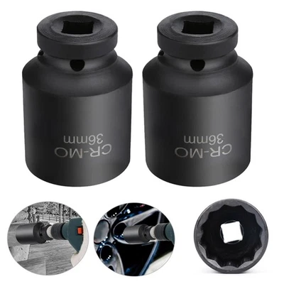 36mm Deep Impact Socket 1/2" Drive 12 point Hub Nuts/Flywheel Deep Impact Socket - image 1 of 4