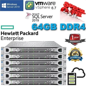 HP ProLiant DL360 Gen9 G9 12-rdzeniowy E5-2680V3 2,50GHz 64GB DDR4 2x3TB SAS 7.2K - Zdjęcie 1 z 18