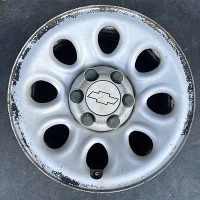 Chevrolet Silverado 1500 2005-2013 17" rueda de acero plateado centro fábrica E2 Foto 1 de 4