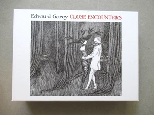 Caja de granada conjunto de 16 tarjetas de notas 5x7 por el artista Edward Gorey encuentros cercanos - Imagen 1 de 7