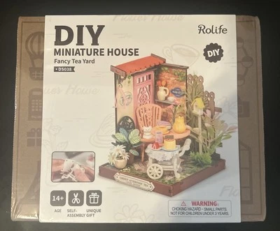 Rolife - Elegante patio de té - Hágalo usted mismo 3D miniatura casa de muñecas habitación caja kit artesanal DS038 Foto 1 de 4