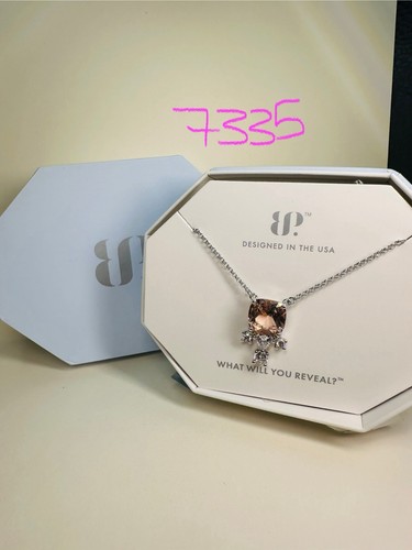 VETEMENTS Collana Bomb Party 18" RBP8329 Endless Daydreams LC Morganite Rodio P nuova con scatola