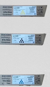 RICOH MP C406 3x BUNDLE (CYAN YELLOW BLACK) TONER CARTRIDGE💥GENUINE & SEALED💥 - Afbeelding 1 van 4
