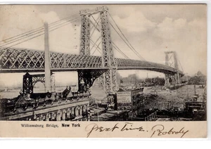 Williamsburg Bridge,  New York, pm 1906 - see scans - Bild 1 von 2