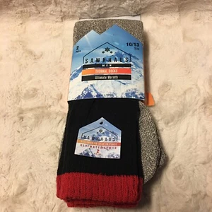 SAWKHAUS MENS ULTIMATE WARMTH THERMAL SOCKS 2 PAIRS SIZE 10/13 - Picture 1 of 6