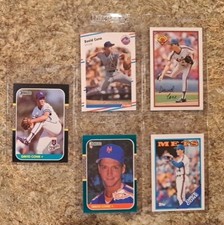 (5) David Cone 1987 Donruss Rookie card RC 1988 Fleer Topps 1989 Bowman Yankees