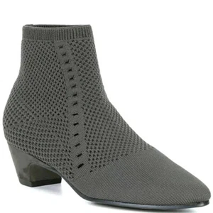 New Eileen Fisher Honey Stretch Knit Ankle Boots Shoes Pull On HeelWomen's 9.5 - Picture 1 of 12