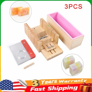 Pro Soap Making Supplies Kit 3 pcs Set Soap Tools Cakes Mold Handmade DIY NEW - Picture 1 of 12