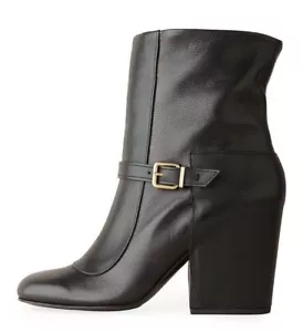 ROBERT CLERGERIE SHOES BRANDO ANKLE BOOT BLACK LEATHER PULL ON BOOTIES $795 7 - Picture 1 of 11