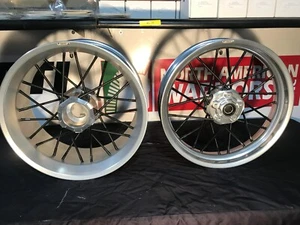 JONICH DUCATI DIAVEL 1200 1260 ALU TUBELESS SPOKE WHEELS 17X18 REAR 17X3.5 FRONT - Picture 1 of 6