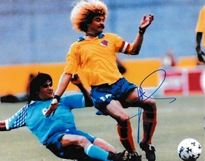 CARLOS VALDERAAMA COLUMBIA TAMPA BAY MUTINY SIGNED MLS PHOTO - Picture 1 of 1