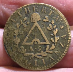 Torino repubblica subalpina 1800-1802 2 soldi anno 9 gig.5 mb E.078 - Picture 1 of 2