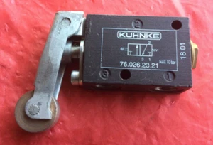 KUHNKE 76.026.23.21 Mechanically Operated Pneumatic Valve with Roller Lever - Picture 1 of 3