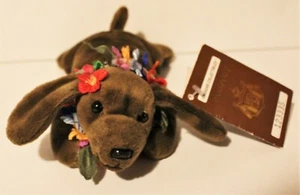 Hawaiian Coleccionables Pasaporte Ilio Poi Perro Cachorro Peluche 1998 De Colección Raro Nuevo con Etiquetas - Imagen 1 de 6