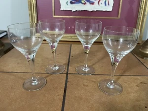 ROSENTHAL Crystal FUGA Set Of 4 CORDIAL GLASSES 4 5/8" Tall NOS - Picture 1 of 3