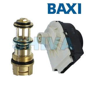 BAXI DUO-TEC 24 28 33 40 COMBI ERP ACTUATOR MOTOR & CARTRIDGE 720003100 & 248733 - Picture 1 of 5