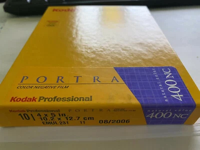 10x in 1 box Kodak Portra 400NC color negative film in size 4x5 expired 400 NC - Image 1 of 2