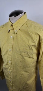 Camisa para hombre The Territory Ahead amarilla manga larga con botones talla mediana informal  - Imagen 1 de 9