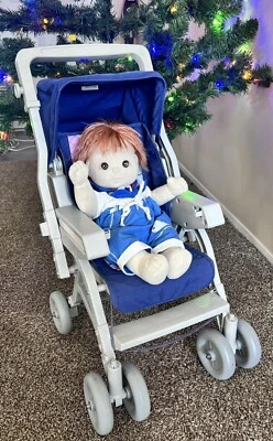 Cochecito Mattel My Child Aprica vintage súper raro muy buen estado 1986 ¡MUÑECA EXTRA INCLUIDA! Foto 1 de 4