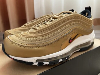 Nike Air Max 97 ‘Metallic Gold’ 2023 DQ9131-700 Women’s 5.5 No-Lid - Image 1 of 4