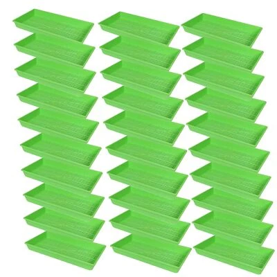 Bandeja de siembra de plástico de malla de alta resistencia SUNPACK 10” X 20”, verde, 2,3” (paquete de 30) Foto 1 de 3