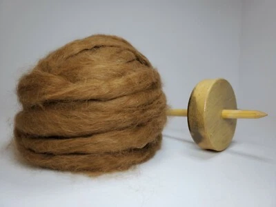 100% Alpaca Roving - Dark Fawn - Suri - Natural - Image 1 of 4
