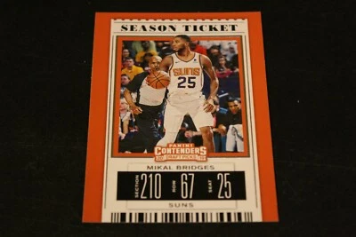 2019-20 Mikal Bridges Contenders Draft Picks Variation - Image 1 of 2