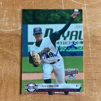 Kyle Lobstein Signed Autograph 2009 NYPL Top Prospects MiLB Baseball Card - Image 1 of 2