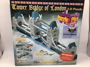 “Tower Bridge of London” 590 Pc. 3-D Puzzle By Puzzle Plex(1995) - Picture 1 of 11