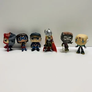 Funko Pops Bobbles Lote Suelto De 6 Personajes Marvel Guardianes - Imagen 1 de 13