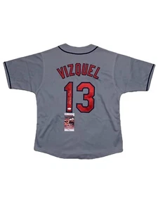 Omar Vizquel Signed Jersey JSA Inscribed "11x GG" - Picture 1 of 5
