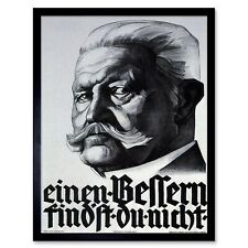 Political Election Hindenburg Paul Von Germany Vintage Advertising Framed Print