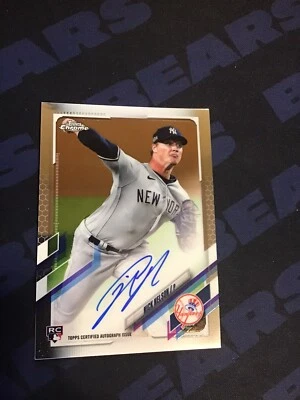 2021 Topps Chrome Nick Nelson On Card Auto RA-NNE Yankees  - Image 1 of 2