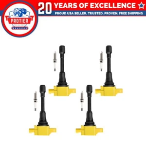 Set of 4 Ignition coil + Spark Plug Compatible with 2014-2018 Nissan Frontier - Picture 1 of 1