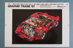 PORCHE 911 Turbo Look Graphic Trade '87 David Kimble - Picture 1 of 1