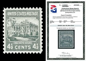 Scott 809 1938 41/2c Presidential Issue Mint Graded Gem 100 NH with PSE CERT - Bild 1 von 1