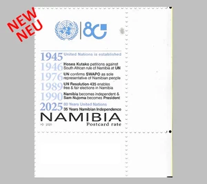 Namibia - 2025 United Nations 80 Years SACC ... 1 value MNH** - Picture 1 of 2