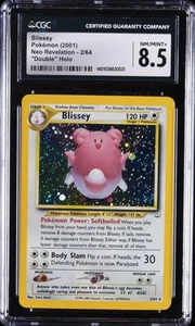 2001 POKEMON NEO REVELATION - DOUBLE HOLO #2/64 BLISSEY CGC 8.5 - Picture 1 of 2