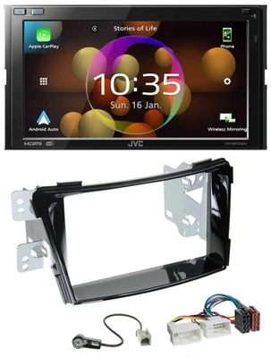 JVC DAB MP3 2DIN Bluetooth USB Autoradio für Hyundai i40 VF ab 11 Klavierlack - Bild 1 von 4