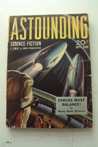Astounding Science Fiction pulp, Sept. 1939, Manley Wade Wellman - Bild 1 von 4