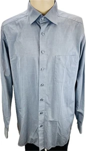 OLYMP Hemd 44 XL Herren Hemden Männer Sweatshirt Poloshirt Businesshemd Grau - Picture 1 of 3