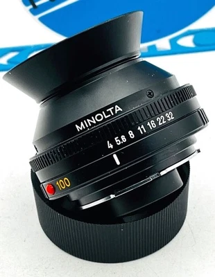 Minolta Bellows Macro Cone Lens: 100mm f4.0, very clear glass - Image 1 of 4