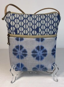 Maruca Designs Li'l Buddy Crossbody Bag In Kyoto Blue Handmade Colorado USA NWOT - Picture 1 of 13