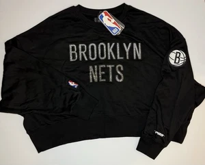 Women's NBA Brooklyn Nets Game Day Crewneck NWT - Picture 1 of 11