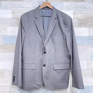Abrigo deportivo de verano Banana Republic ajuste a medida gris algodón sin hierro para hombre 44R - Imagen 1 de 7